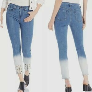 NWT William Rast Blue to White Ombre Ankle Jeans